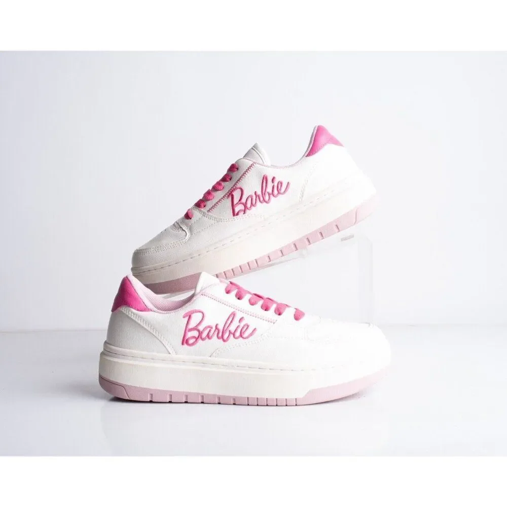 Zara Kids Girls Barbie Sneakers White Pink Barbiecore US 4 EU 36 3464/330 NWT